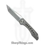 Simeon - SCKUNTS35SM - UnTo S Milled - Folding Knife - S35VN Stonewash Tanto - Titanium - Natural