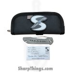 Simeon - SCKUNTS35SM - UnTo S Milled - Folding Knife - S35VN Stonewash Tanto - Titanium - Natural - Image 11