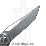 Simeon - SCKUNTS35SM - UnTo S Milled - Folding Knife - S35VN Stonewash Tanto - Titanium - Natural - Image 3