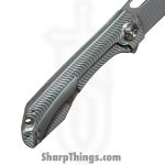 Simeon - SCKUNTS35SM - UnTo S Milled - Folding Knife - S35VN Stonewash Tanto - Titanium - Natural - Image 6