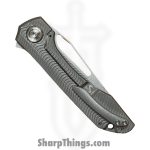 Simeon - SCKUNTS35SM - UnTo S Milled - Folding Knife - S35VN Stonewash Tanto - Titanium - Natural - Image 8