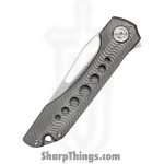 Simeon - SCKUNTS35SM - UnTo S Milled - Folding Knife - S35VN Stonewash Tanto - Titanium - Natural - Image 9
