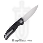 Shirogorov Knives - SHI-URS-F95-BLKM - Ursus F95 - Folding Knife - ELMAX Stonewash Drop Point - Micarta - Black - Image 2