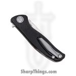 Shirogorov Knives - SHI-URS-F95-BLKM - Ursus F95 - Folding Knife - ELMAX Stonewash Drop Point - Micarta - Black - Image 3