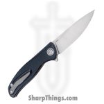 Shirogorov Knives - SHI-URS-F95-BLUM - Ursus F95 - Folding Knife - ELMAX Stonewash Drop Point - Micarta - Blue - Image 2