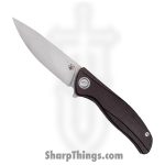 Shirogorov Knives - SHI-URS-F95-MARM - Ursus F95 - Folding Knife - ELMAX Stonewash Drop Point - Micarta - Maroon