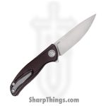 Shirogorov Knives - SHI-URS-F95-MARM - Ursus F95 - Folding Knife - ELMAX Stonewash Drop Point - Micarta - Maroon - Image 2