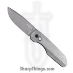ProTech - SYNAPSE2.BS26.003 - Vero Synapse 2 - Automatic Knife - CPM MagnaMax Acid Wash Drop Point - 17-4 Steel - Natural