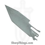 Exceed Designs - Tirandbld8 - TiRant Ultra HotSwap Full Length Blade Replacement - D2 Stonewash Tanto - Natural