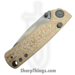 Vosteed - VOSA2626 - Porcupine - Folding Knife - 14C28N Stonewash Drop Point - Micarta - Brown - Image 3
