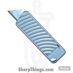Rivery MFG - ZGO-OTF-U-6061-GY - Zero G Original Utility - Assisted Open Knife - Satin Razor - Aluminum - Gray