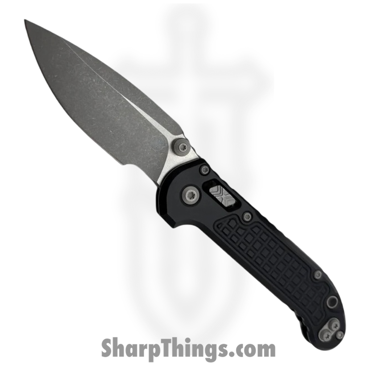 1135RL-10APFR_1.jpg Microtech - 1135RL-10APFR - LUDT - Folding Knife - M390MK Apocalyptic Drop Point - Frag Aluminum - Black - Image 1