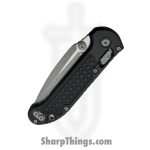Microtech - 1135RL-10APFR - LUDT - Folding Knife - M390MK Apocalyptic Drop Point - Frag Aluminum - Black - Image 3