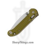Microtech - 1135RL-10FROD - LUDT - Folding Knife - M390MK Stonewash Drop Point - Frag Aluminum - OD Green - Image 3
