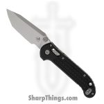 Microtech - 1136RL-10FR - L.U.D.T. - Folding Knife - M390MK Stonewash Tanto - Frag Aluminum - Black