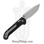 Microtech - 1136RL-10FR - L.U.D.T. - Folding Knife - M390MK Stonewash Tanto - Frag Aluminum - Black - Image 2
