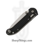 Microtech - 1136RL-10FR - L.U.D.T. - Folding Knife - M390MK Stonewash Tanto - Frag Aluminum - Black - Image 3