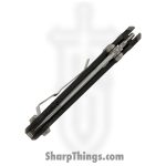 Microtech - 1136RL-10FR - L.U.D.T. - Folding Knife - M390MK Stonewash Tanto - Frag Aluminum - Black - Image 5