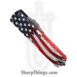 Microtech - 12314-10APS-4J250 - UTX 85 4th of July 250th - OTF Auto - M390MK Apocalyptic Drop Point - Aluminum - Red White Blue - Image 2