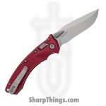 Microtech - 137MRL-10FRMR - Amphibian Mini - Folding Knife - M390MK Stonewash Clip Point - Frag Aluminum - Merlot - Image 2