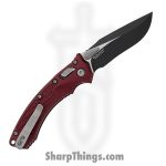 Microtech - 137MRL-1FRMR - Amphibian Mini - Folding Knife - M390MK Coated Clip Point - Frag Aluminum - Merlot - Image 2