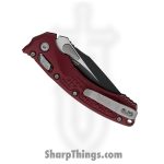 Microtech - 137MRL-1FRMR - Amphibian Mini - Folding Knife - M390MK Coated Clip Point - Frag Aluminum - Merlot - Image 4