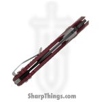 Microtech - 137MRL-1FRMR - Amphibian Mini - Folding Knife - M390MK Coated Clip Point - Frag Aluminum - Merlot - Image 5