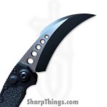 Microtech - 166-1T - Hawk Auto - Automatic Knife - M390MK Two Tone Karambit - Aluminum - Black - Image 4