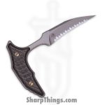 Microtech - 218-12APMS4 - Marfione Select Bee F/S - Fixed Blade Knife - 440C SS Apocalyptic Wharncliffe - Carbon Fiber - Black Bronze