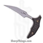 Microtech - 218-12APMS4 - Marfione Select Bee F/S - Fixed Blade Knife - 440C SS Apocalyptic Wharncliffe - Carbon Fiber - Black Bronze - Image 2