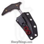 Microtech - 218-12APMS4 - Marfione Select Bee F/S - Fixed Blade Knife - 440C SS Apocalyptic Wharncliffe - Carbon Fiber - Black Bronze - Image 3
