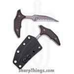 Microtech - 218-12APMS4 - Marfione Select Bee F/S - Fixed Blade Knife - 440C SS Apocalyptic Wharncliffe - Carbon Fiber - Black Bronze - Image 4