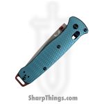 Benchmade - 537FE-2601 - Bailout Seasonal - Folding Knife - CPM S90V Flat Dark Earth Battlewash Tanto - Textured Aluminum - Taiga Green - Image 3
