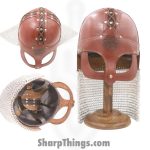 VOC - TC-8070 MW - Viking Leather Gjermundbu Helmet - Leather - Steel