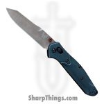 Benchmade - 940FE-2601 - Osborne - Folding Knife - CPM S90V Flat Dark Earth Battlewash Reverse Tanto - Aluminum - Taiga Green