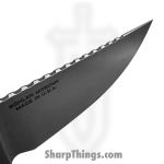 Microtech - 95-10BK-5 - Akris - Fixed Blade Knife - M390MK Stonewash Drop Point - G10 - Black - Image 4