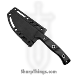Microtech - 95-10BK-5 - Akris - Fixed Blade Knife - M390MK Stonewash Drop Point - G10 - Black - Image 5