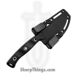 Microtech - 95-10BK-5 - Akris - Fixed Blade Knife - M390MK Stonewash Drop Point - G10 - Black - Image 6