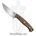 Microtech - 95-10DE-5 - Akris - Fixed Blade Knife - M390MK Stonewash Drop Point - G10 - Dark Earth