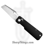 Vero Engineering - Vero_BSA_0A - Aura - Folding Knife - 14C28N Satin Talon - Aluminum - Black