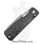 Vero Engineering - Vero_BSA_0C - Aura - Folding Knife - 14C28N Stonewash Talon - Aluminum Fingerprint - Black - Image 3
