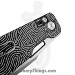 Vero Engineering - Vero_BSA_0C - Aura - Folding Knife - 14C28N Stonewash Talon - Aluminum Fingerprint - Black - Image 5