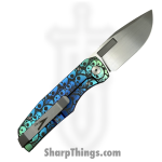 Vero Engineering - Vero_BSA_0L - Nova - Folding Knife - M390 Coated Drop Point - Titanium Iridescent Skulls - Image 2