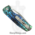 Vero Engineering - Vero_BSA_0L - Nova - Folding Knife - M390 Coated Drop Point - Titanium Iridescent Skulls - Image 5