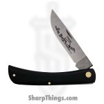Case Cutlery - CA092 - Sod Buster - Folding Knife - Tru-Sharp™ Stainless Satin Skinner - Synthetic - Black - Image 2