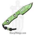 Heretic Knives - H065-CS-TX - Kobold - Fixed Blade Knife - CPM MagnaCut Cel Shade Toxic Green Bowie - G10 - Cel Shade Toxic Green - Image 2