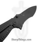 Half Face Blades - HFB6260K - Extremis Folder - Folding Knife - CPM S45VN Coated Spear Point - Titanium - Black - Image 3