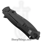 Half Face Blades - HFB6260K - Extremis Folder - Folding Knife - CPM S45VN Coated Spear Point - Titanium - Black - Image 6
