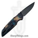 ProTech - INT1106-SHIPWRECK - TR-3 Integrity - Folding Knife - CPM MagnaCut Coated Drop Point - Relic Textured "Shipwreck" Aluminum - Black Blue Tan - Image 2