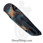 ProTech - INT1106-SHIPWRECK - TR-3 Integrity - Folding Knife - CPM MagnaCut Coated Drop Point - Relic Textured "Shipwreck" Aluminum - Black Blue Tan - Image 4